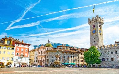 Trento, Trentino, Italy, Piazza Duomo main square