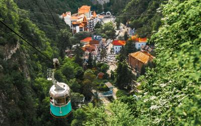 View of park of Borjomi.