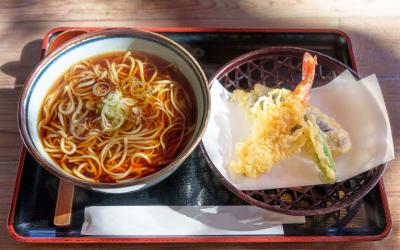 Japanese Cuisine Hot Tempura Soba