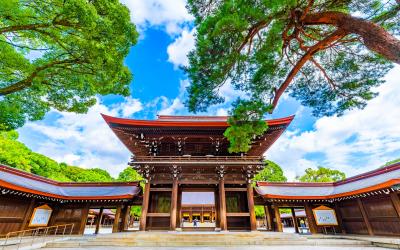 Meiji Jingu Shrine located in Shibuya, Tokyo
