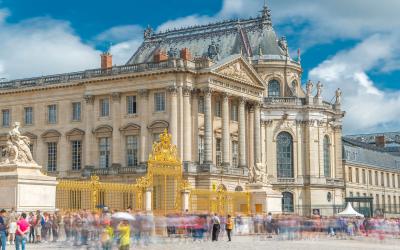 Golden gate in the Versailles Palace