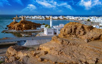 View of the city of Sur the capital city of Ash Sharqiyah South Governorate in northeastern Oman