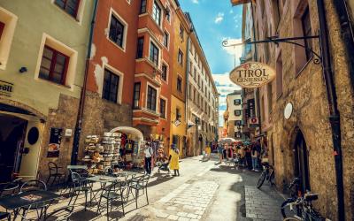 Insbrukas, senamiesčio gatvė