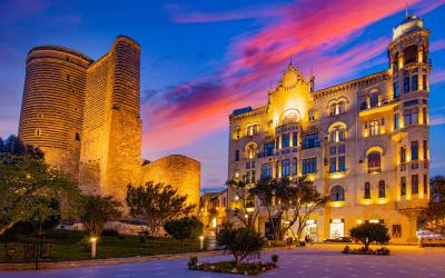 Azerbaidzanas.Baku.Mergelės bokštas