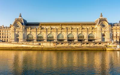 Orsay museum (Musee d’Orsay) along Seine river in Paris, France