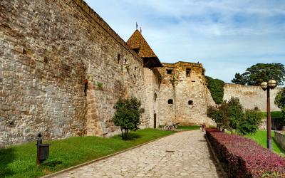 The medieval fortress in Eger, Hungary.