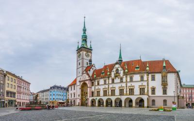 View of the town hall of the czech city Olomouc