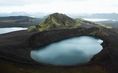 Hnausapollur View Point, Landmannalaugar, Rainbow mountains, Iceland