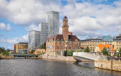 Urban cityscape of Malmo, Sweden