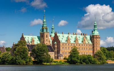 view of Hillerod Castle in Denmark