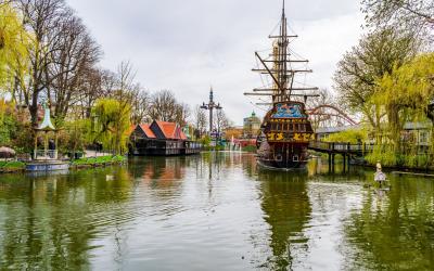 Tivoli Gardens in Copenhagen is the world's second oldest, 19th century amusement park