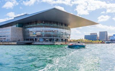 The famous Copenhagen Opera House on Holmen Island