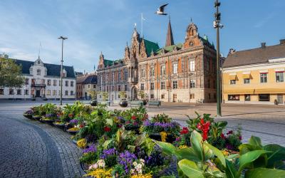 Malmo Town Hall (Radhus) at Stortorget Square   Malmo, Sweden