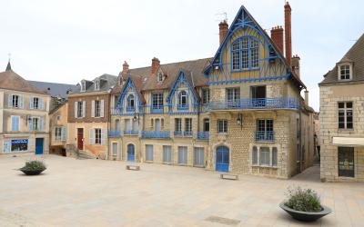 Historic downtown in Chartres,