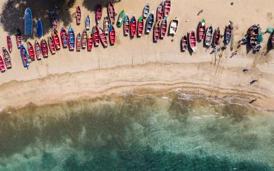 Tarrafal beach in Santiago island in Cape Verde